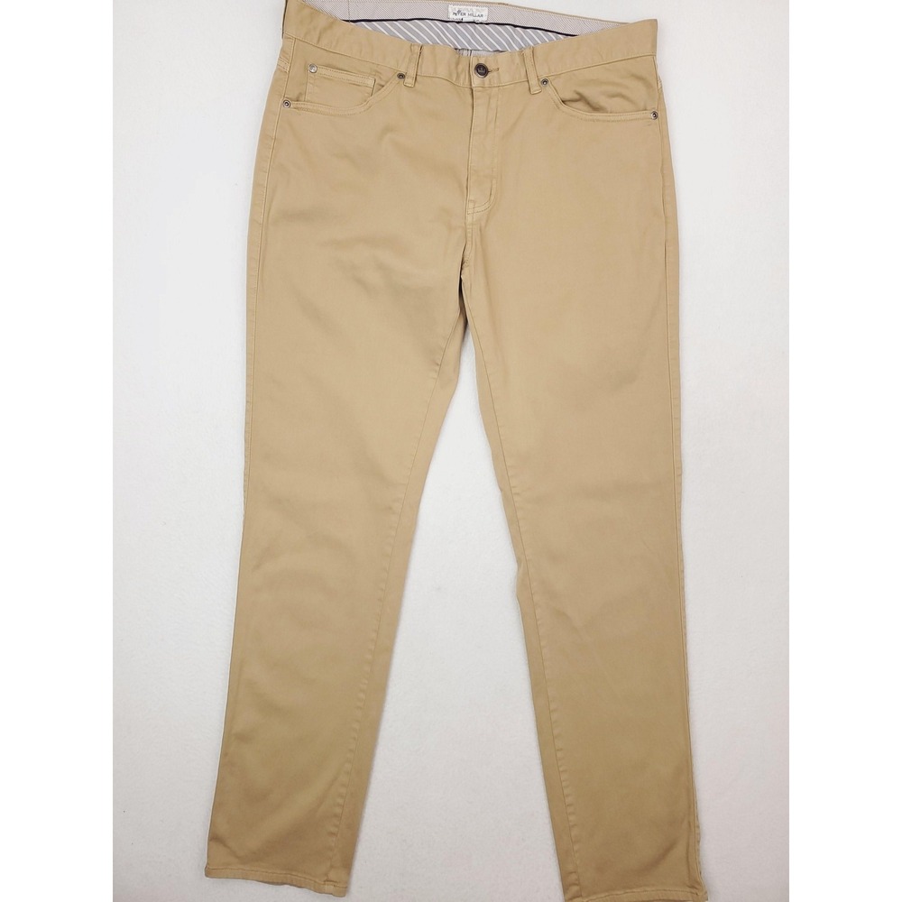 Peter Millar Pants Mens 35x34 Beige Ultimate Sateen Chino Casual Twill Stretch